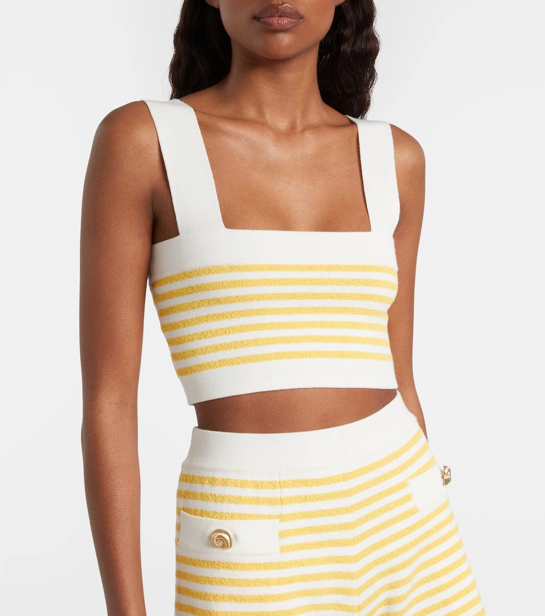 Posse - Ari striped crop top