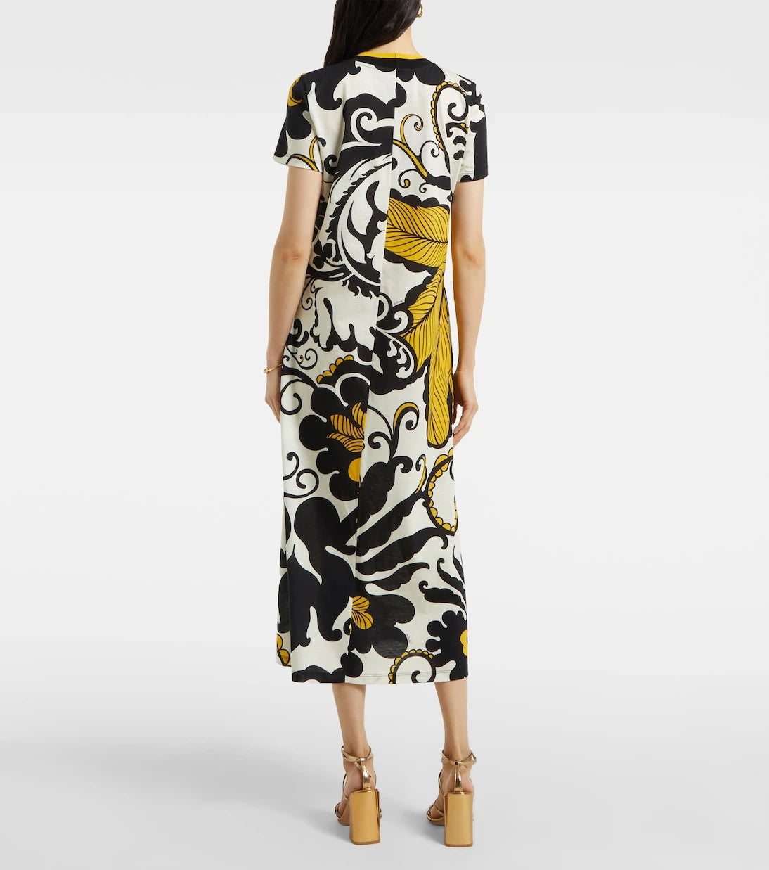 La DoubleJ - Meditation floral cotton midi dress