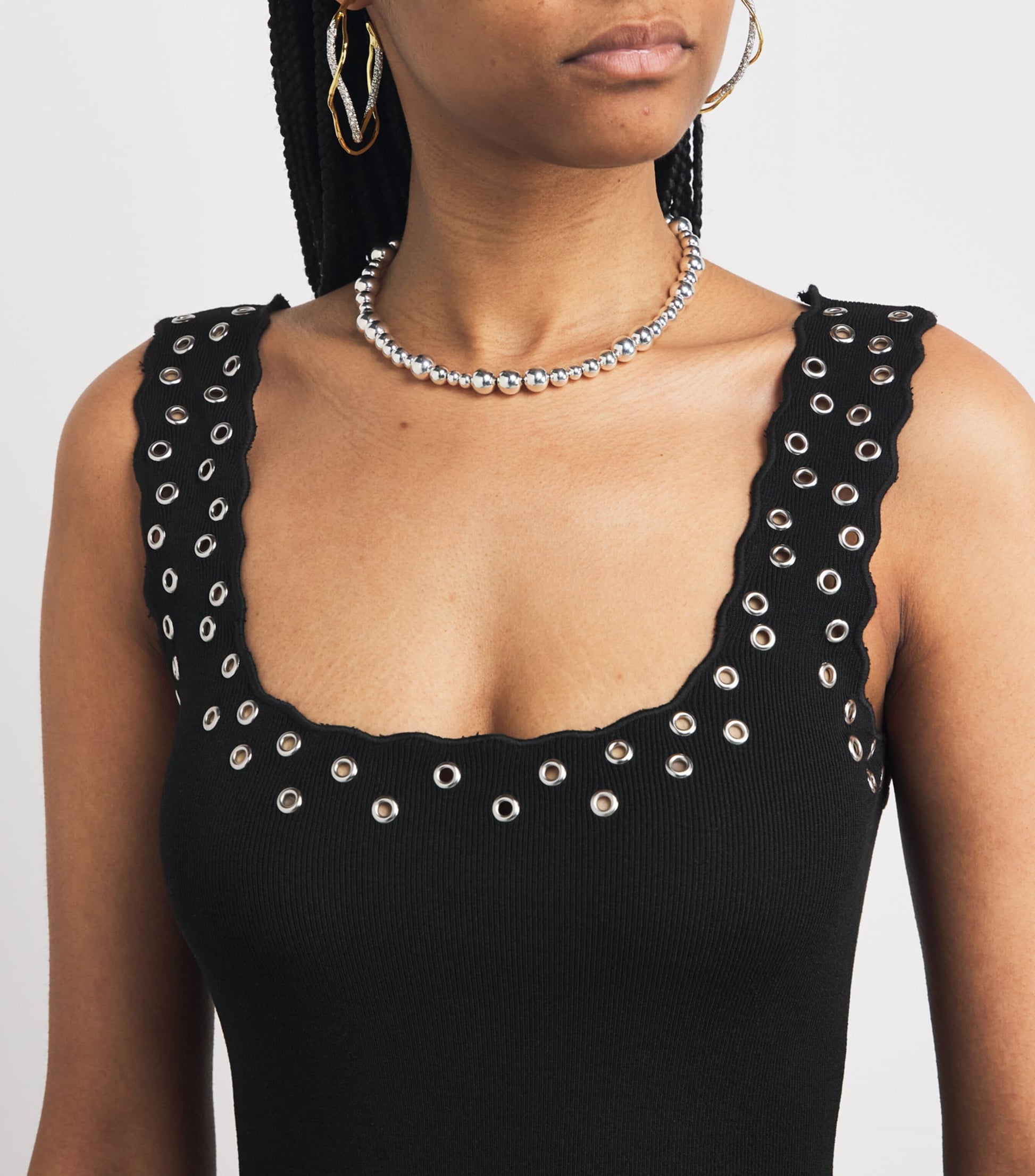 Maje Black Sleeveless Mini Dress