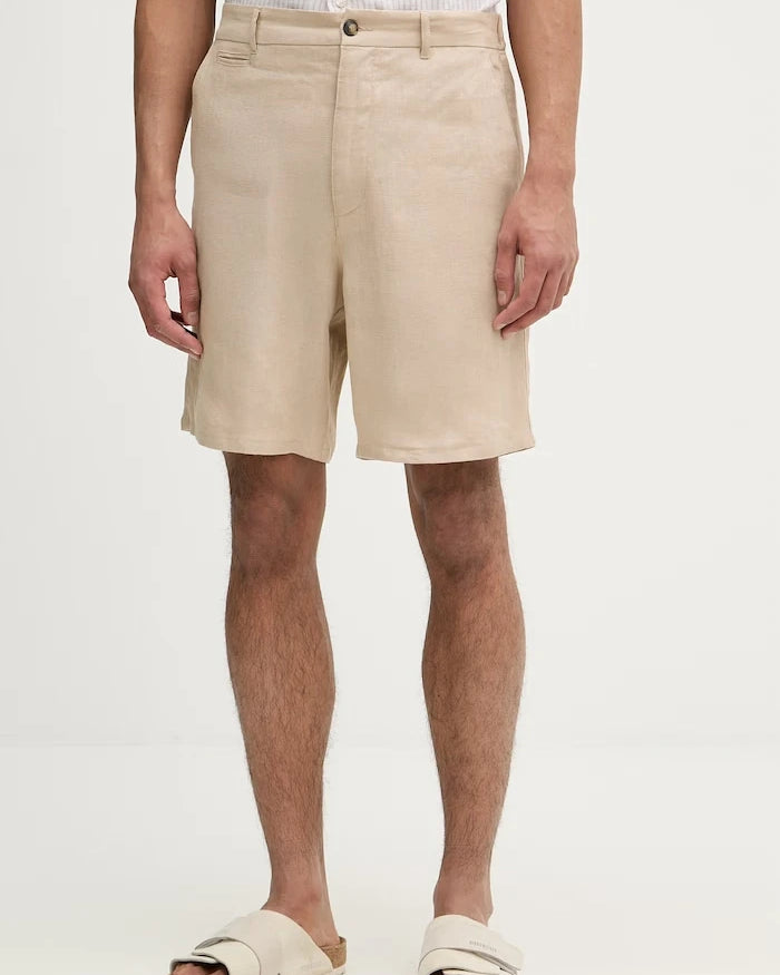 Trussardi erkek keten chino kısa şort