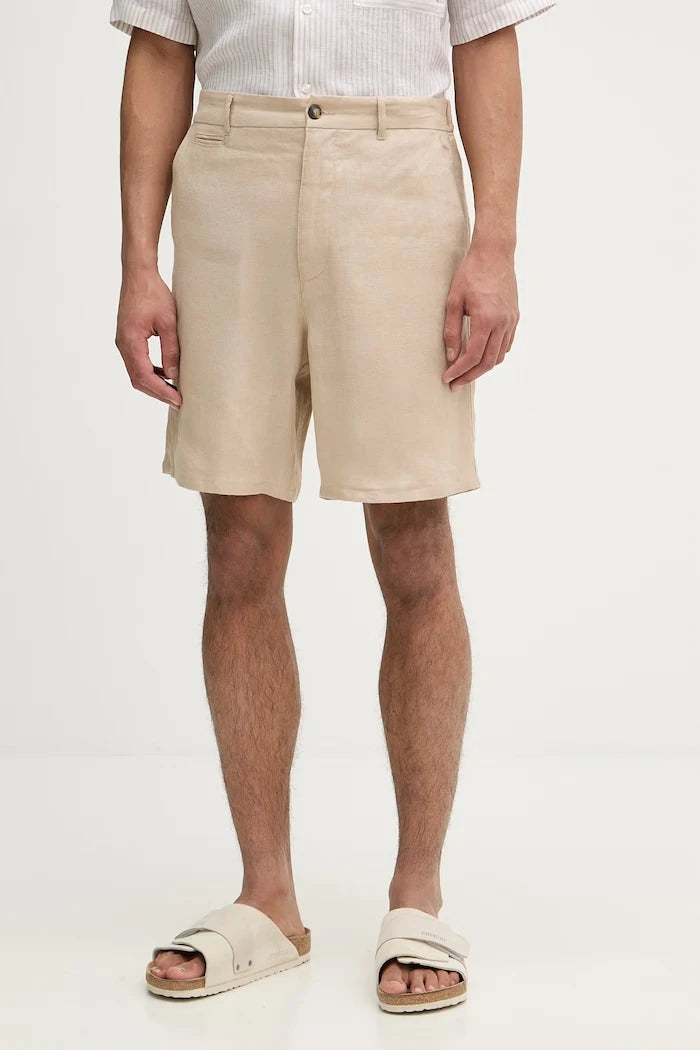 Trussardi erkek keten chino kısa şort