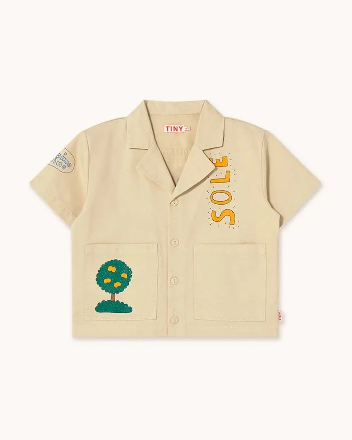 Tinycottons ARTSY TREE SHIRT Çocuk Pamuklu Gömlek