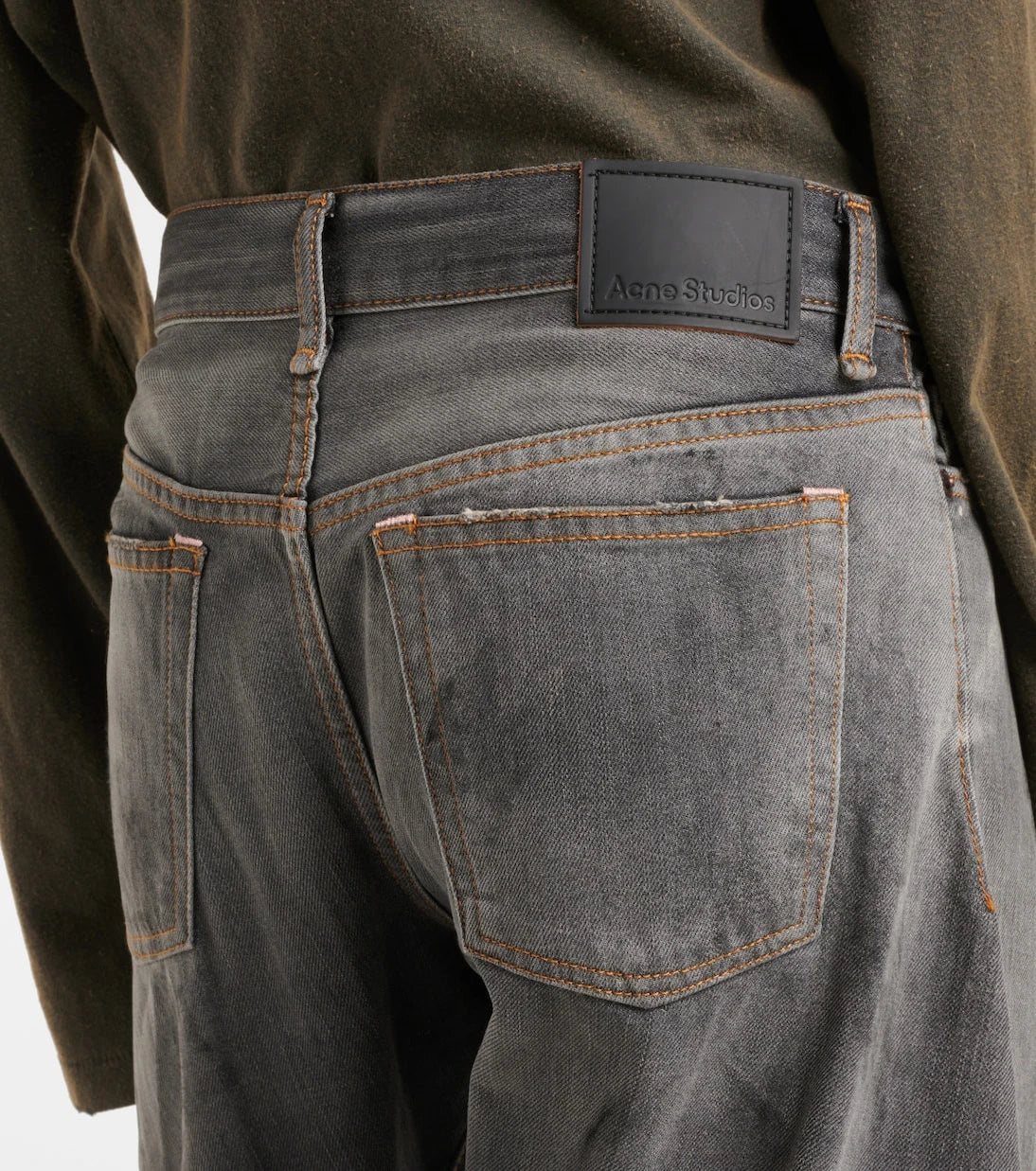 Acne Studios - 2006F distressed low-rise wide-leg jeans