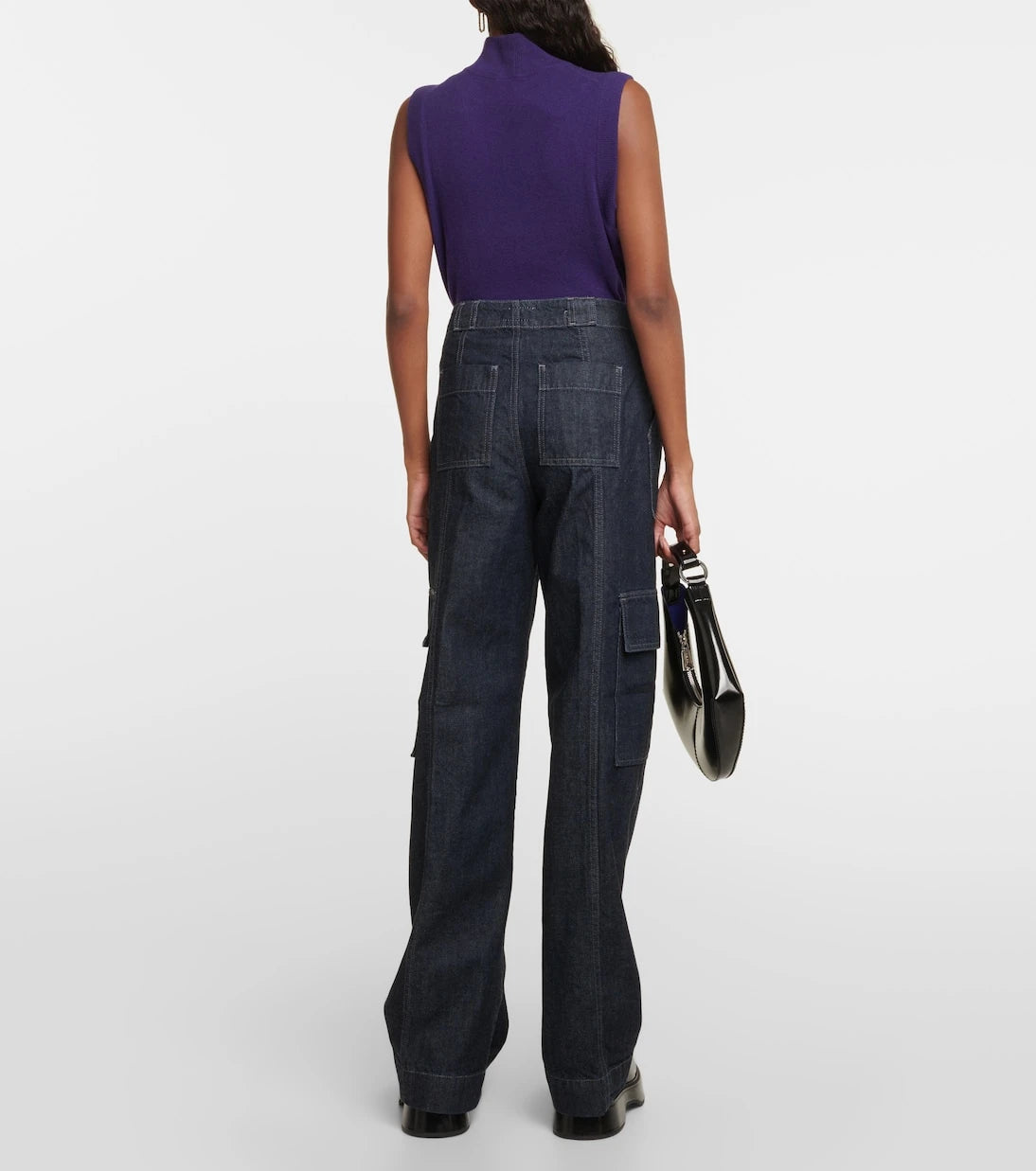 AG Jeans - x EmRata Amia high-rise cargo jeans