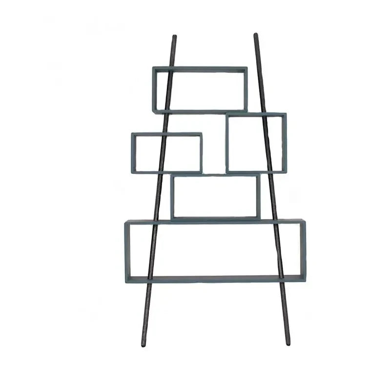 Laurette - Bookcase 'la folie' dark grey | Mid grey