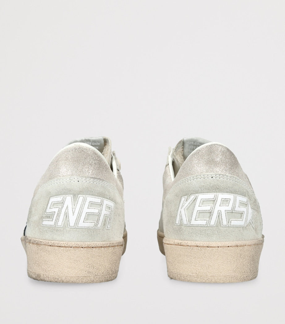 Golden Goose Beige Leather Ball Star Sneakers