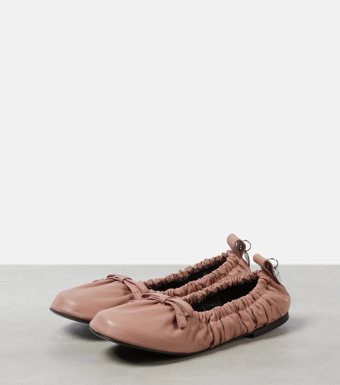 Acne Studios - Bow-detail leather ballet flats