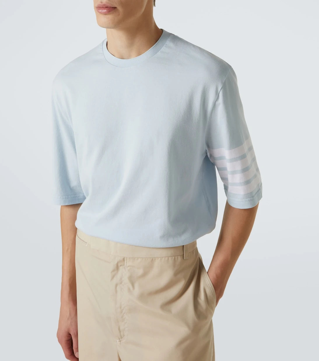 Thom Browne - 4-Bar cotton jersey T-shirt