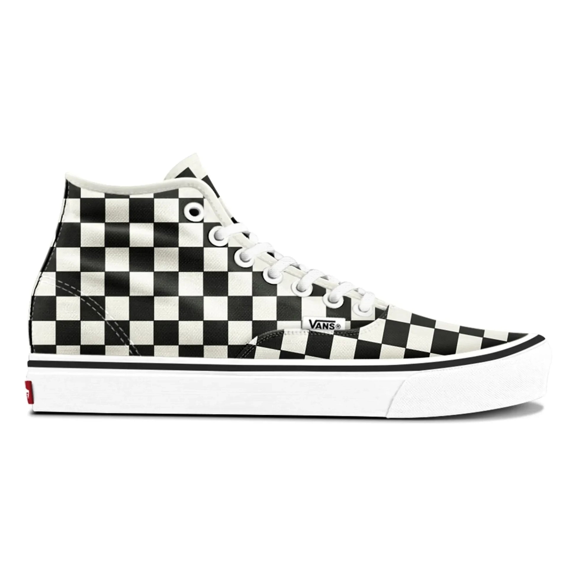 Vans - Authentic Hi 2.0 Damier Sneakers | White
