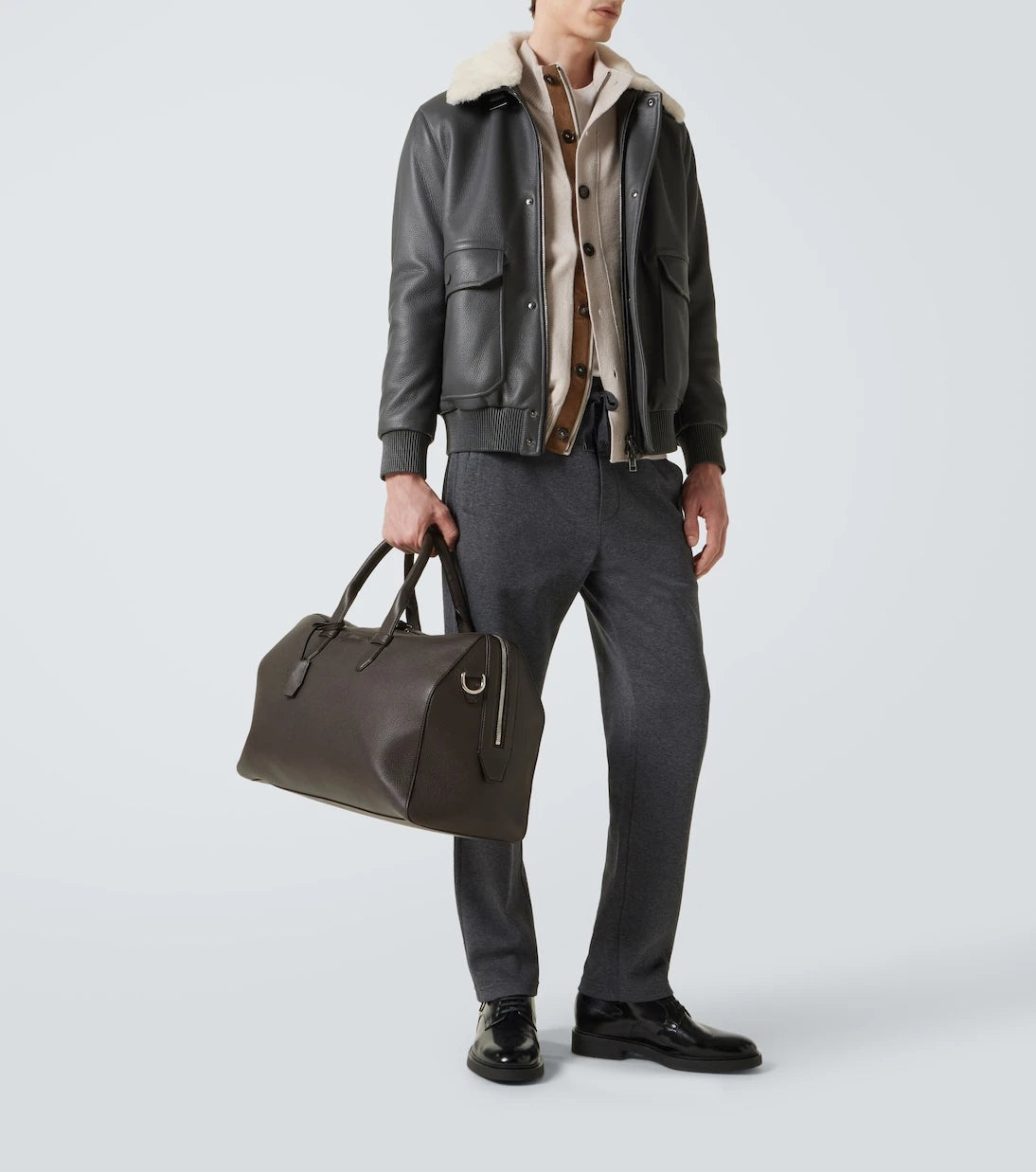 Brioni - حقيبة دفل جلدية