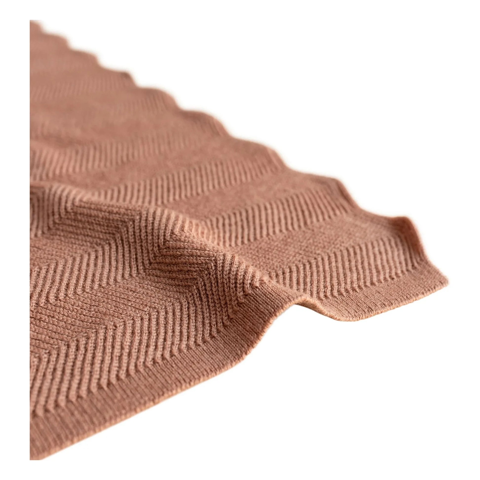Hvid - Freddie Merino Wool Blanket | Terracotta