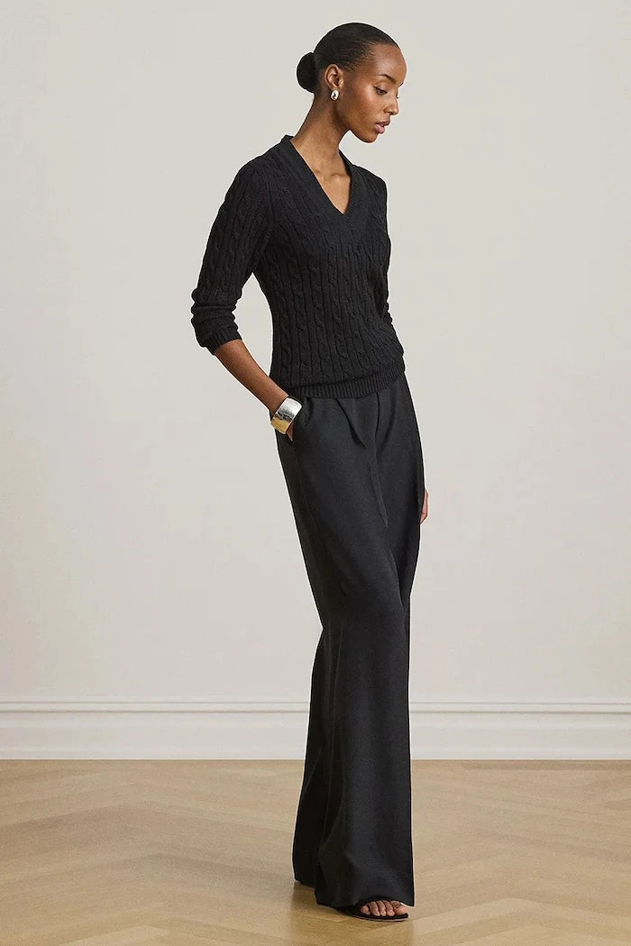 Lauren Ralph Lauren kadın düz pantolon