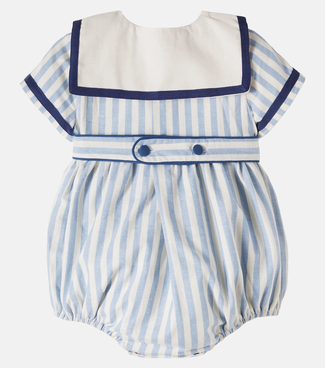 Pepa London - Baby striped cotton playsuit