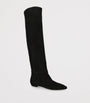 Gianvito Rossi Black Suede Over-The-Knee Boots