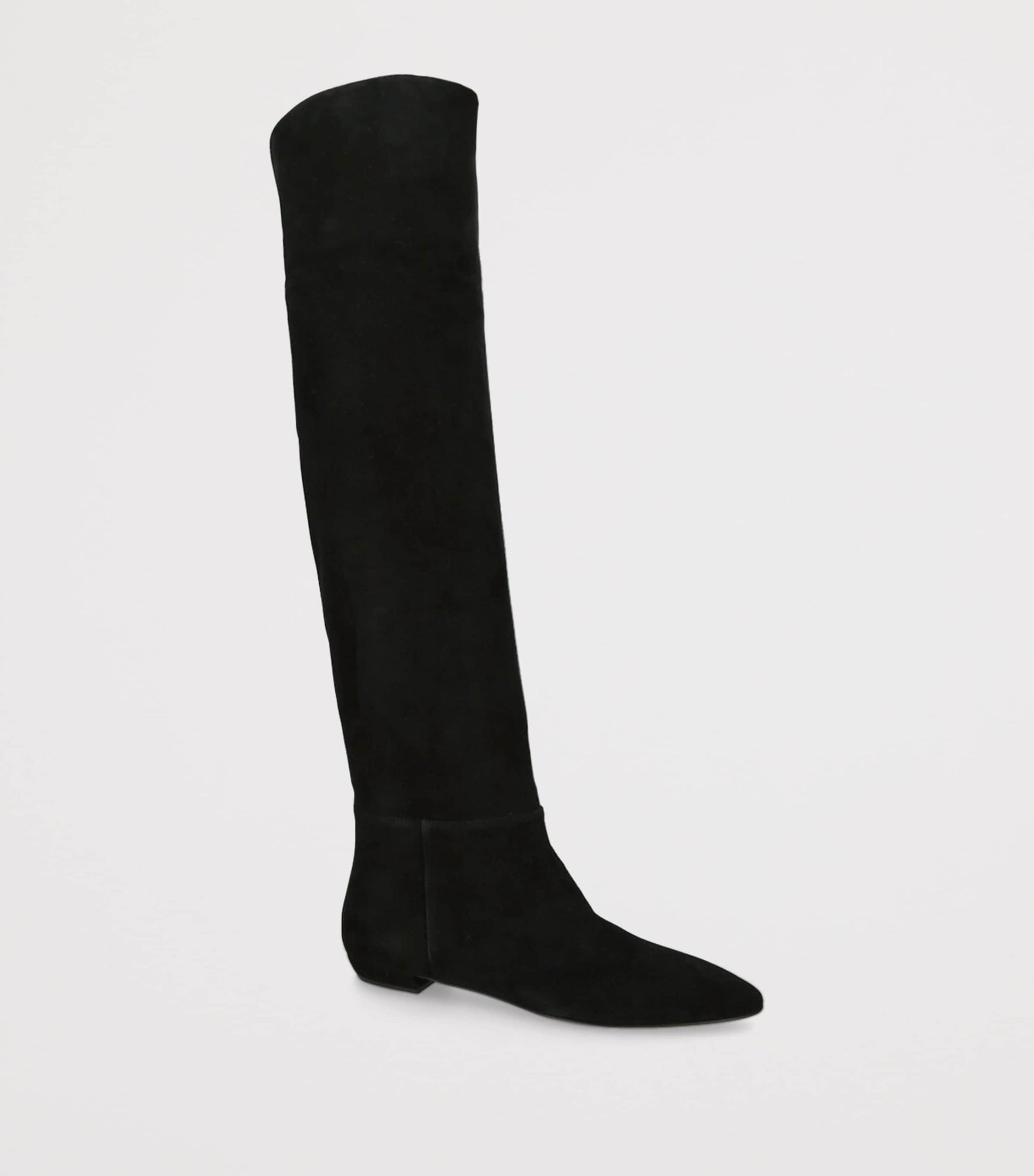 Gianvito Rossi Black Suede Over-The-Knee Boots
