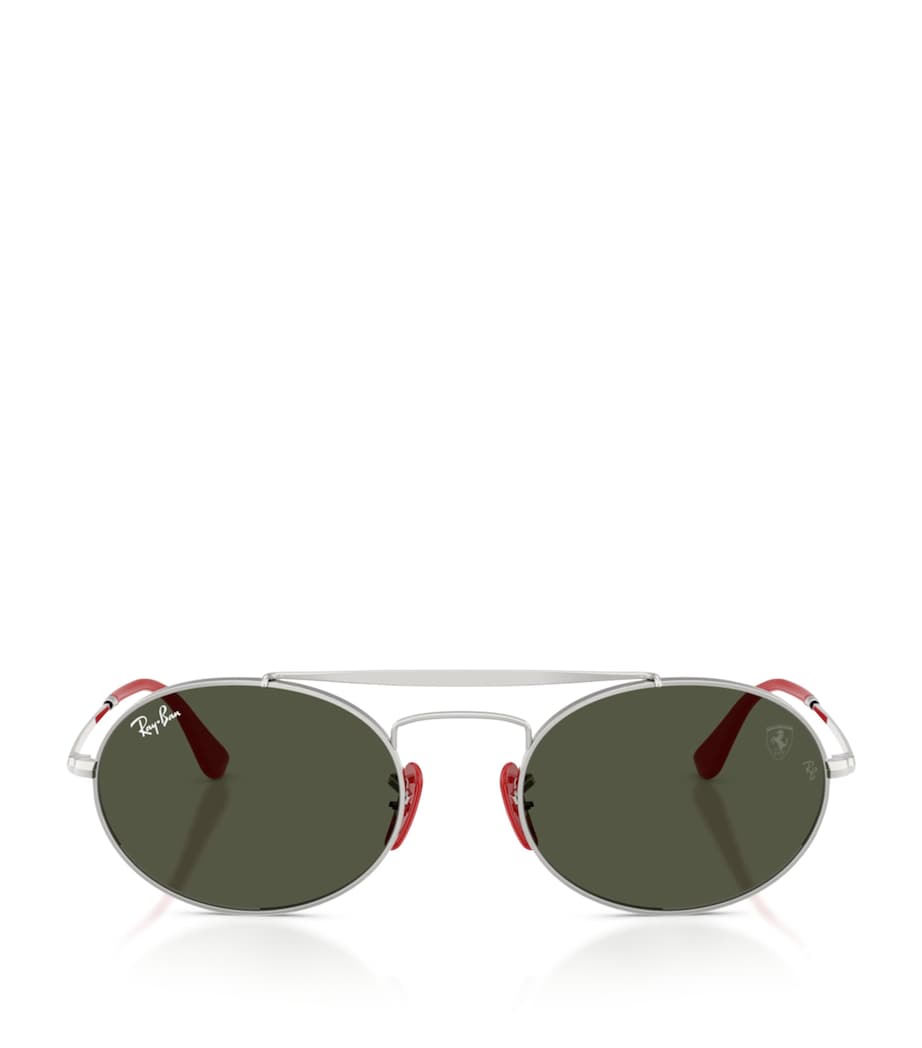 Ray-Ban Silver RB3775M Metal Oval Sunglasses