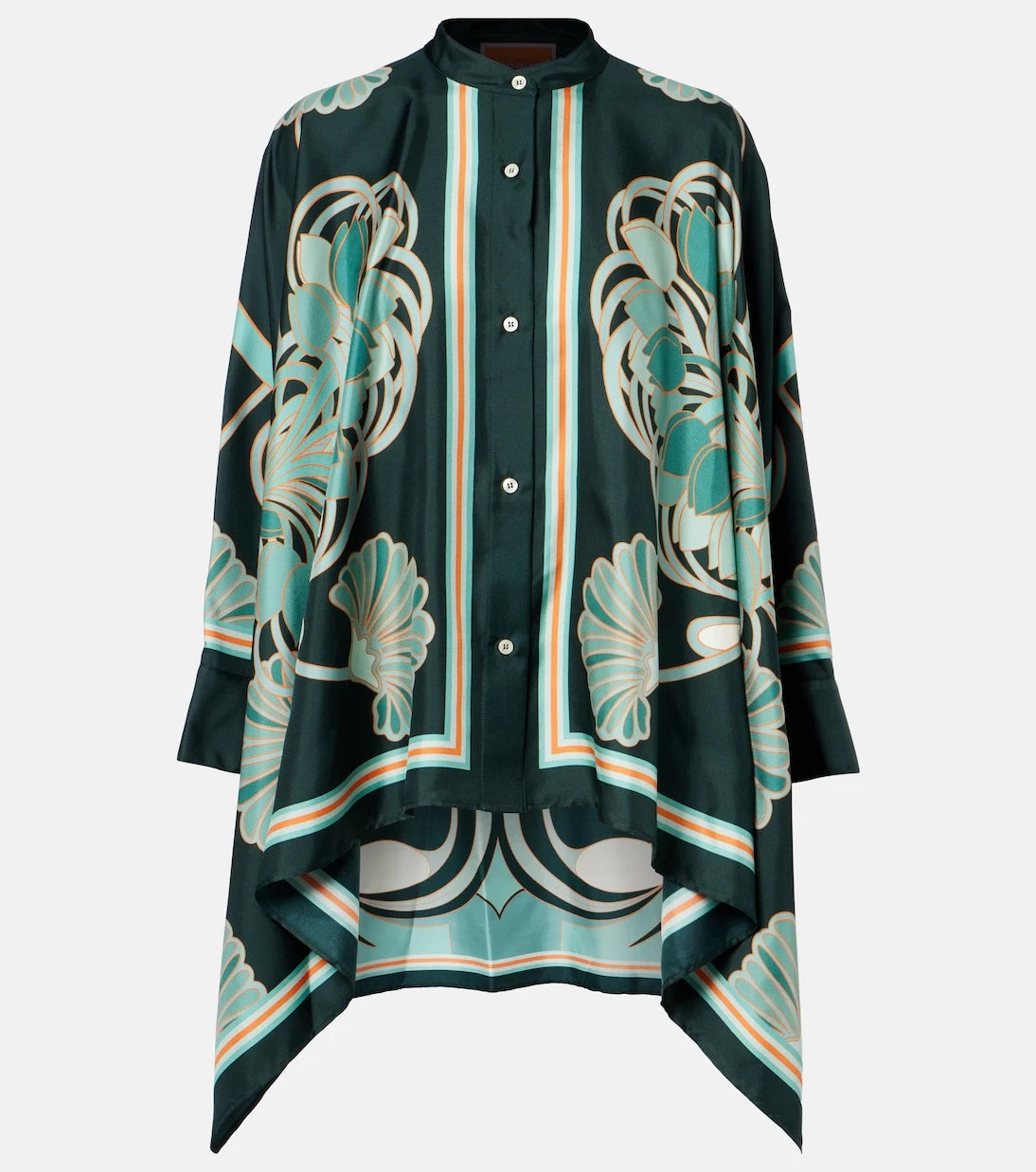 La DoubleJ - Foulard printed silk twill shirt