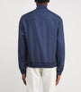 Paul & Shark Navy Wool-Silk-Linen-Blend Bomber Jacket