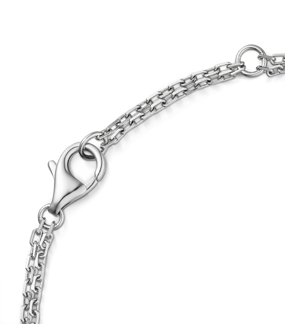 Cartier White Gold and Diamond LOVE Chain Bracelet