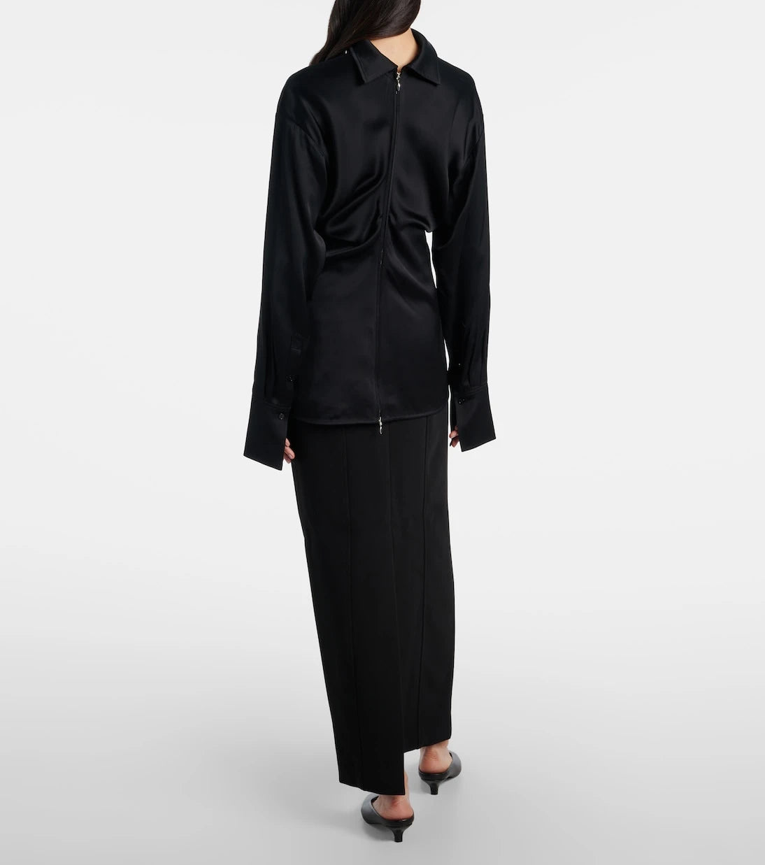 Toteme - Gathered satin top