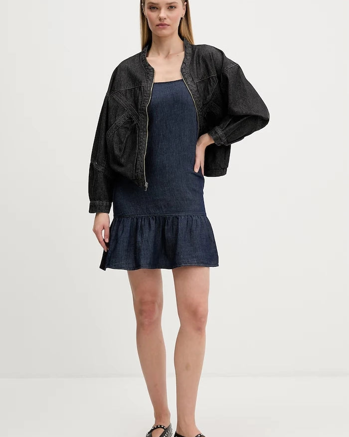 HUGO Blue denim elbise Kabati-1_B