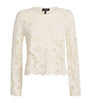 Ivory Crochet Long-Sleeve Top