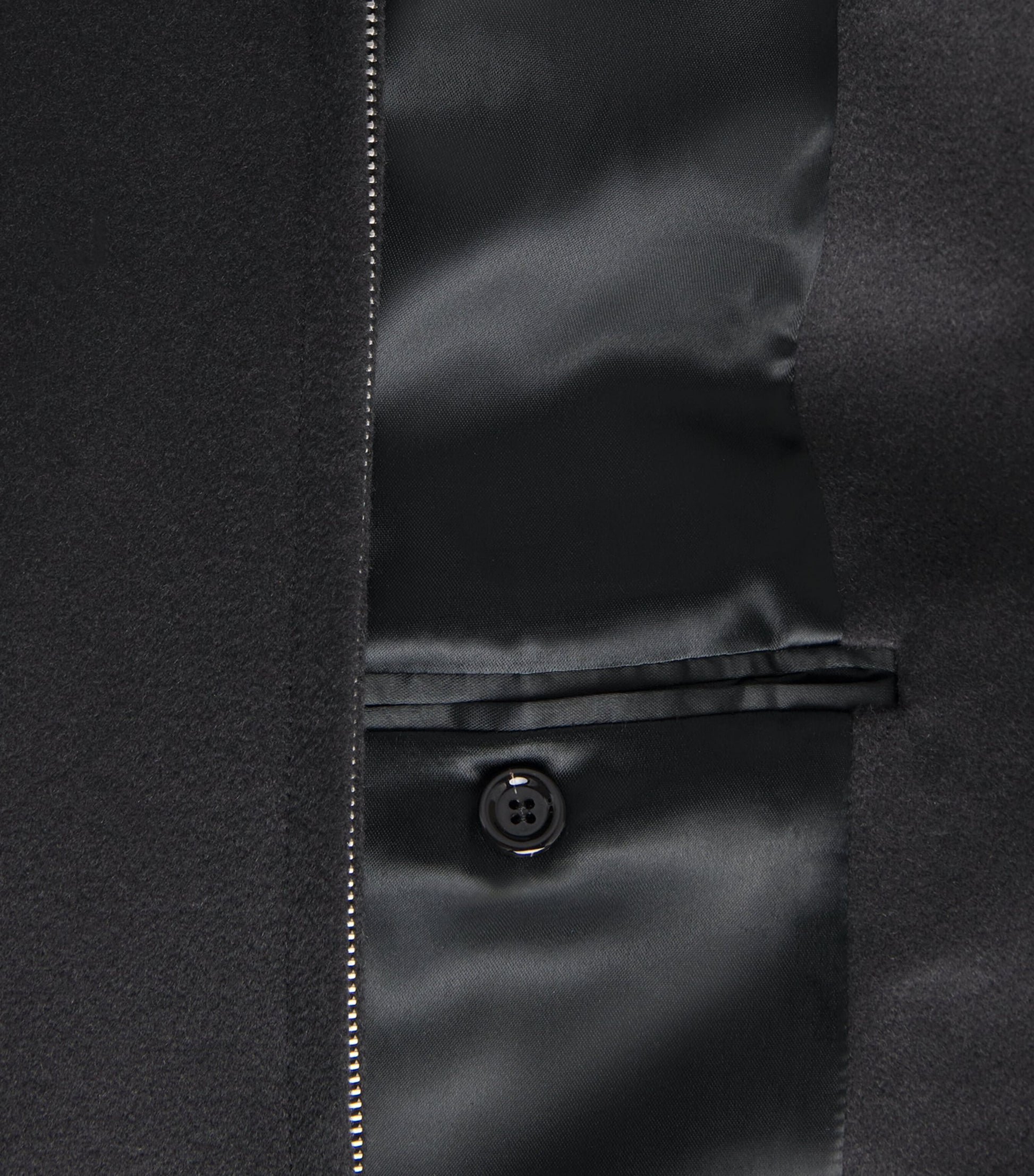 Navy Cashmere-Wool Bomber Jacket