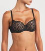Aubade Black Lace Rosessence Half-Cup Bra
