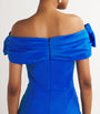 Rebecca Vallance Blue Off-The-Shoulder Antonella Gown