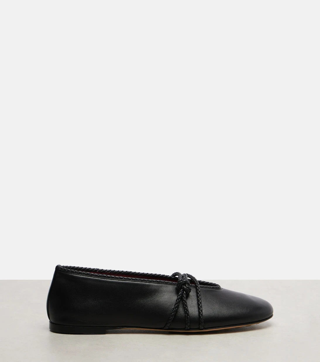 Bottega Veneta - Rosa Knot leather ballet flats