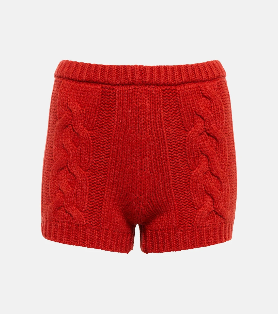 Magda Butrym - Cable-knit cashmere shorts