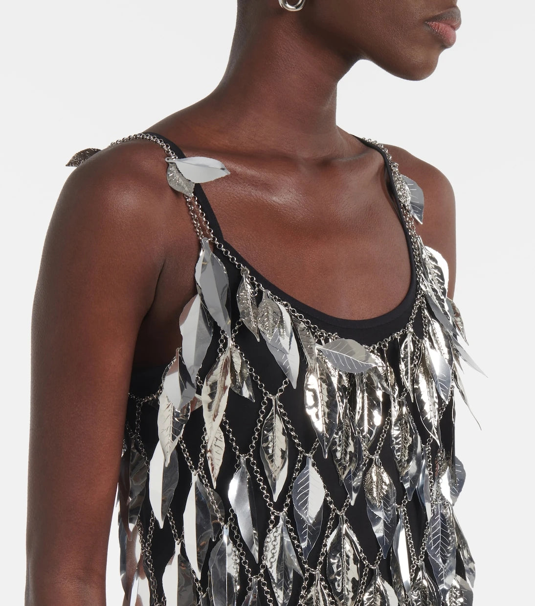 Rabanne - Chain-detail embellished minidress