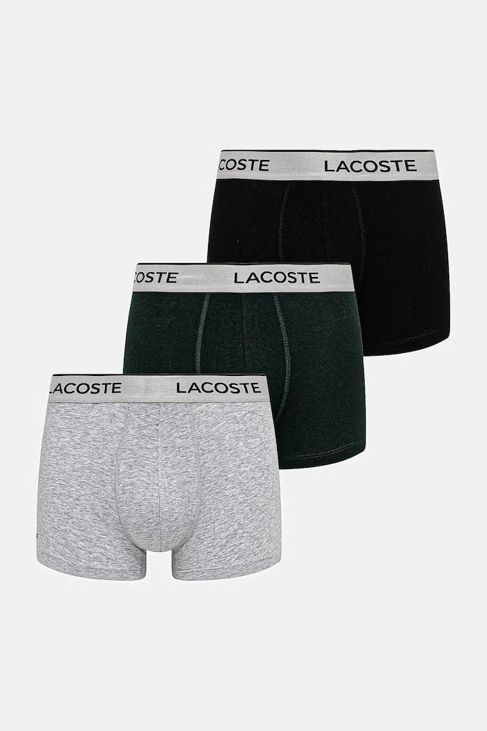 Lacoste Erkek Dar Kesim Pamuklu Boxer 3'lü