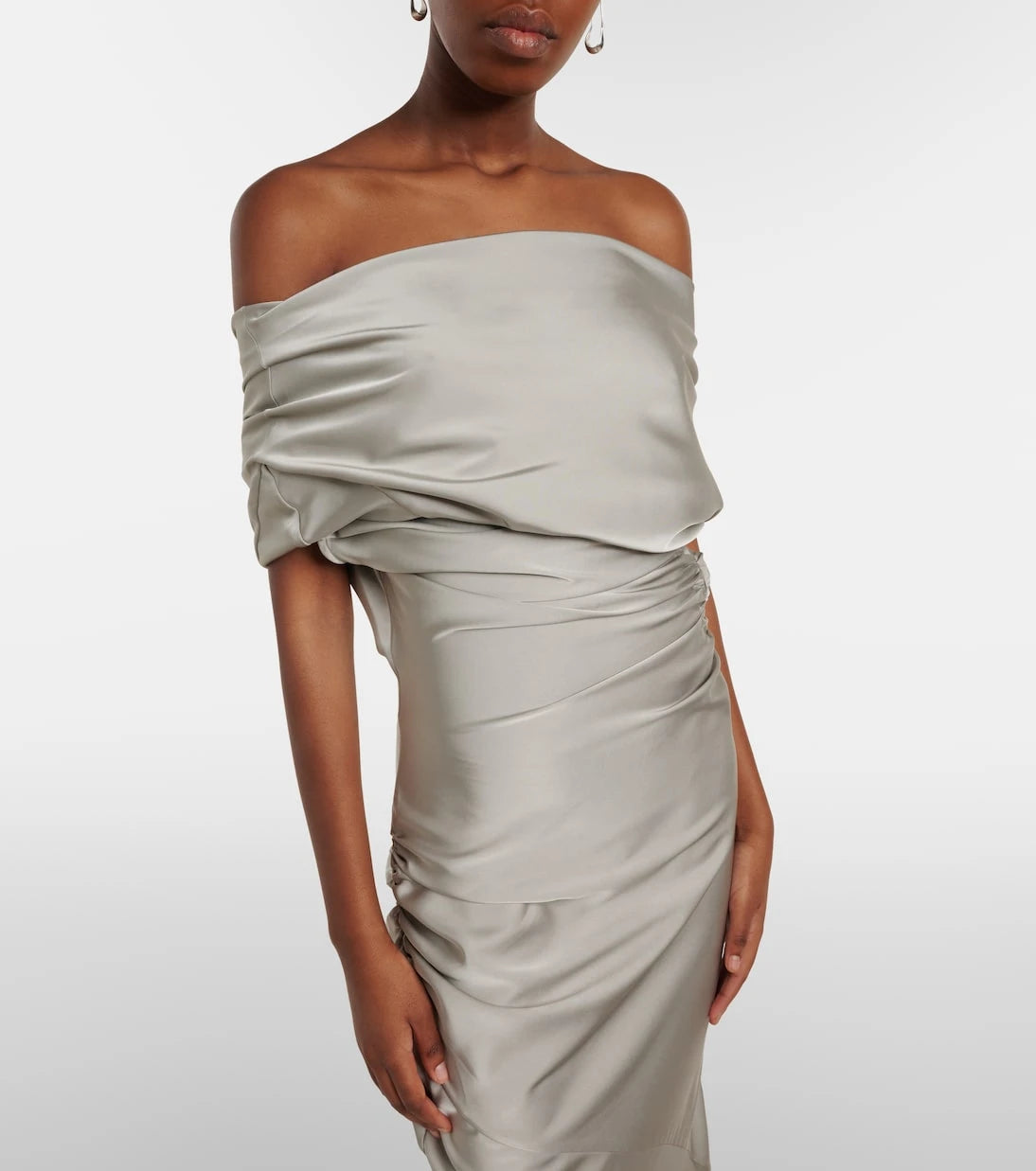 Entire Studios - Off-shoulder satin gown