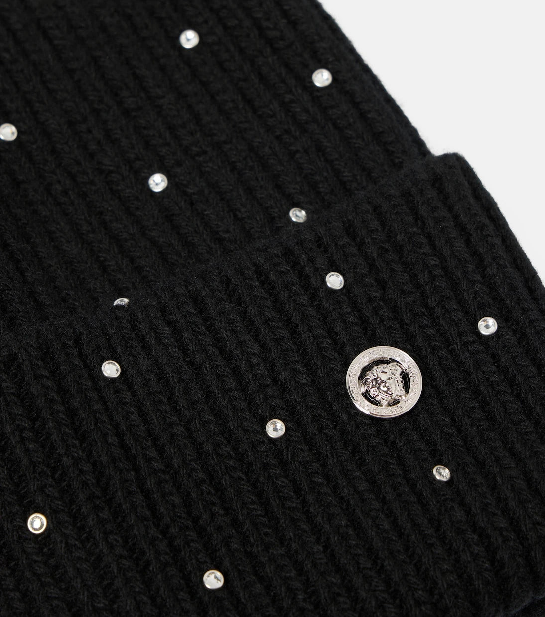 Versace - Embellished wool beanie
