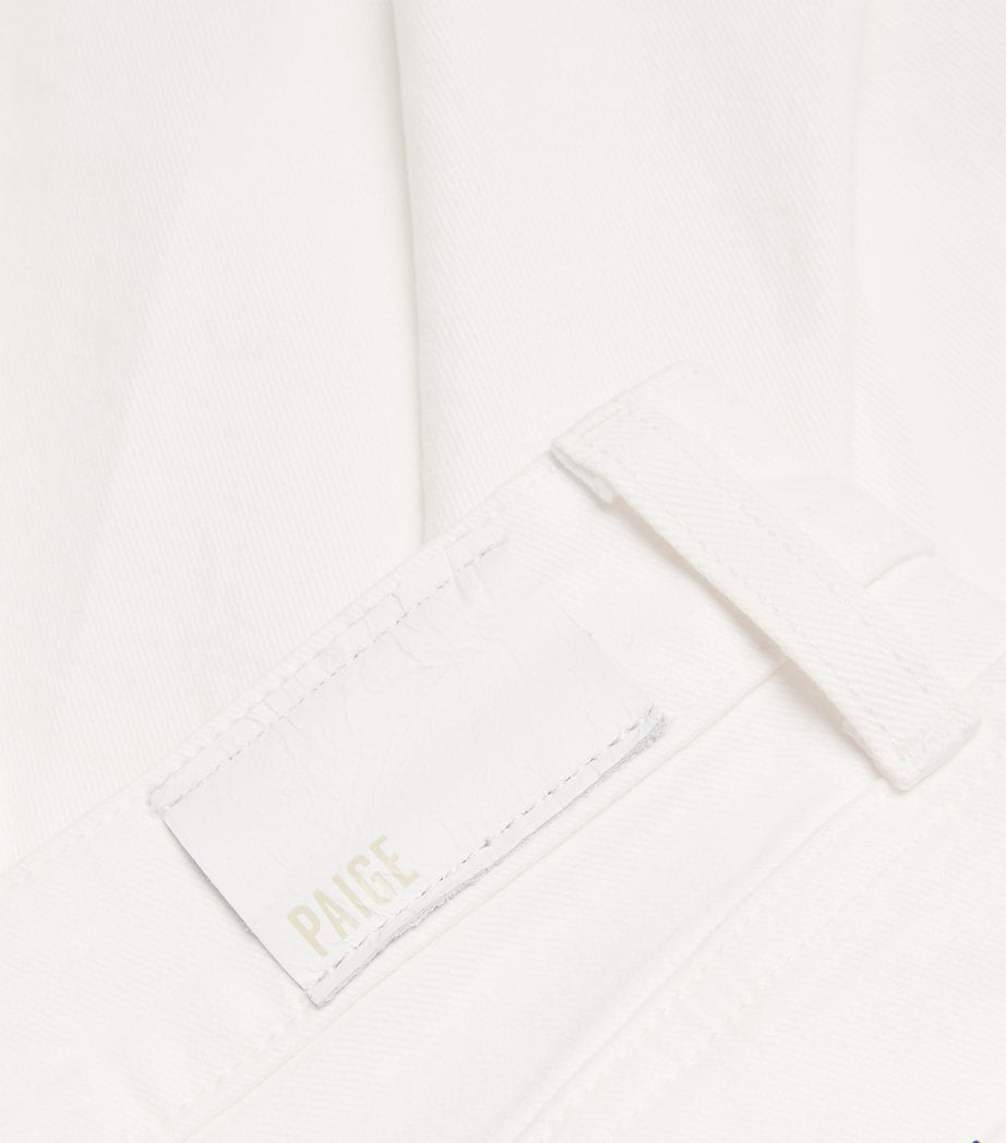 PAIGE White Anessa High-Rise Wide-Leg Jeans