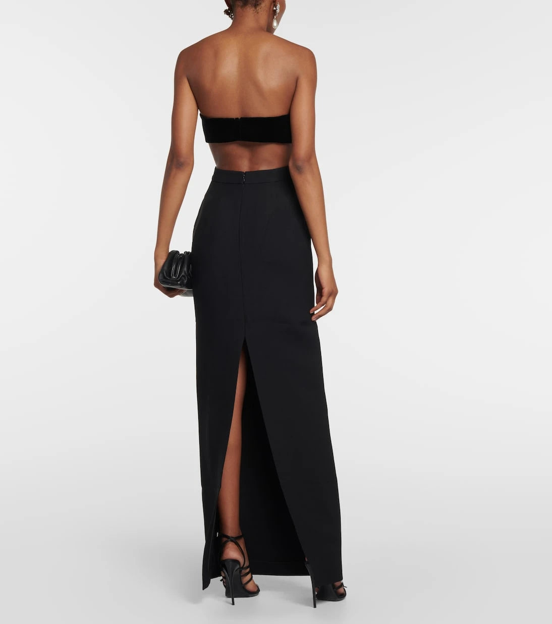 Roland Mouret - Asymmetrical wool and silk maxi skirt