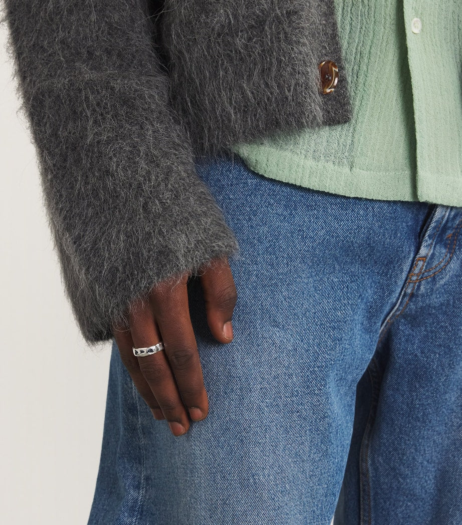 Sterling Silver and Sapphire Ring