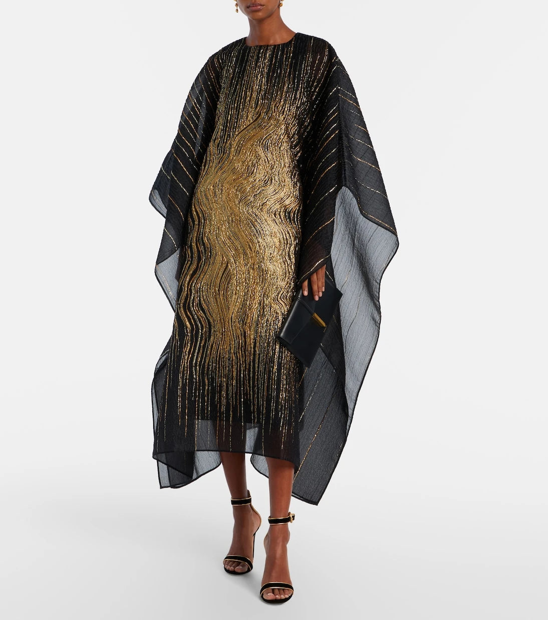 Taller Marmo - Venice silk-blend fil coupé kaftan