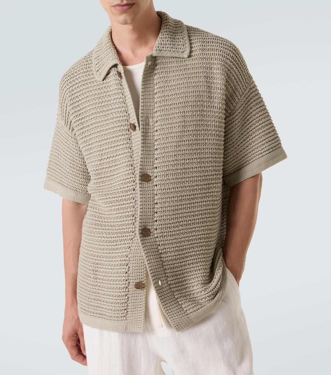 Orlebar Brown - Knitted cotton bowling shirt