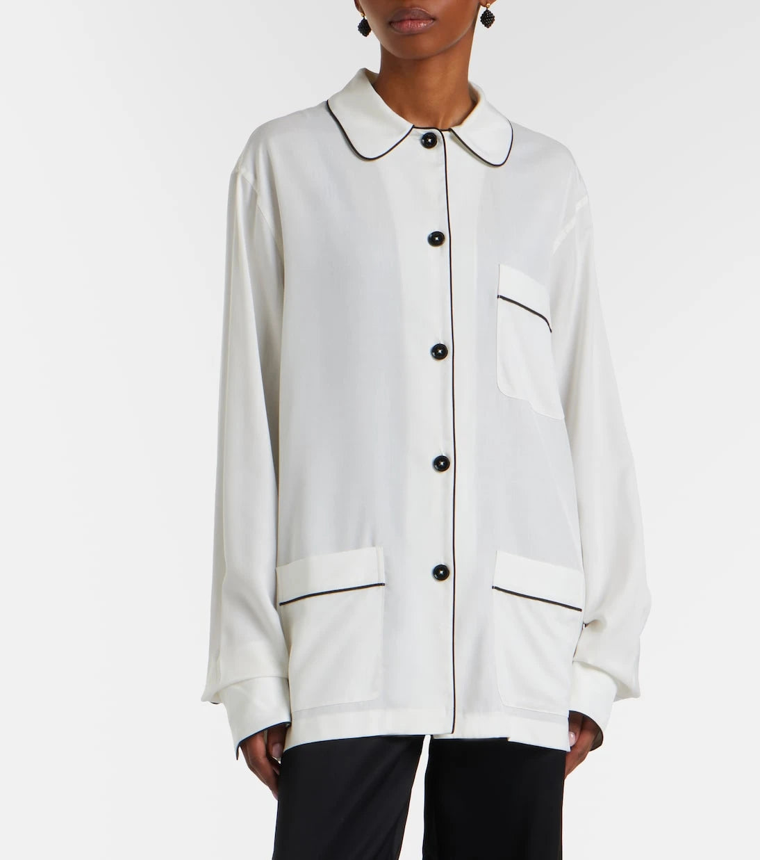 Toteme - Oversized silk shirt
