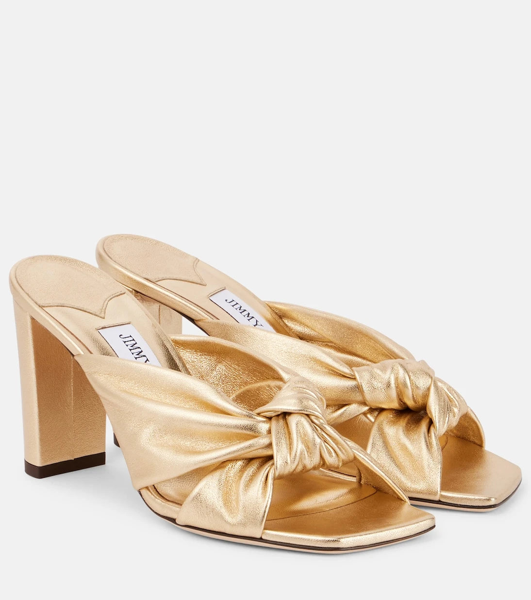 Jimmy Choo - Avenue 85 metallic leather sandals