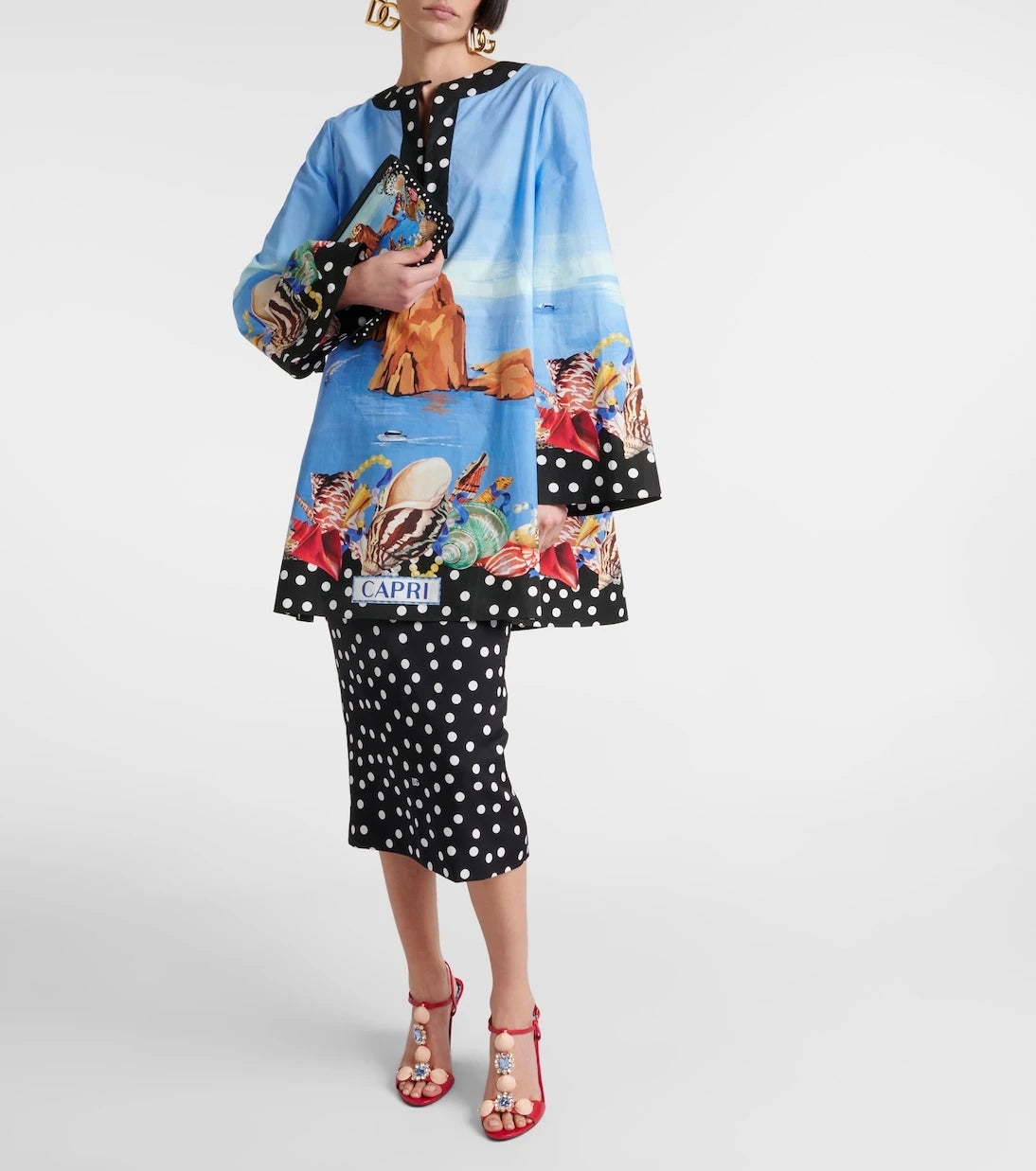 Dolce&Gabbana - Capri printed cotton kaftan