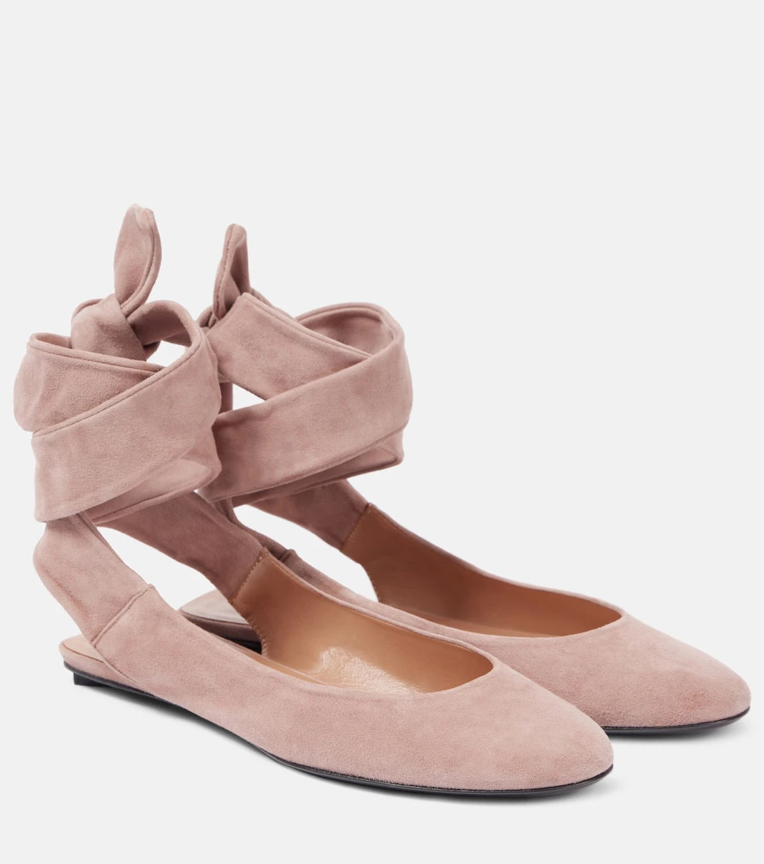 The Attico - Cloe suede ballet flats