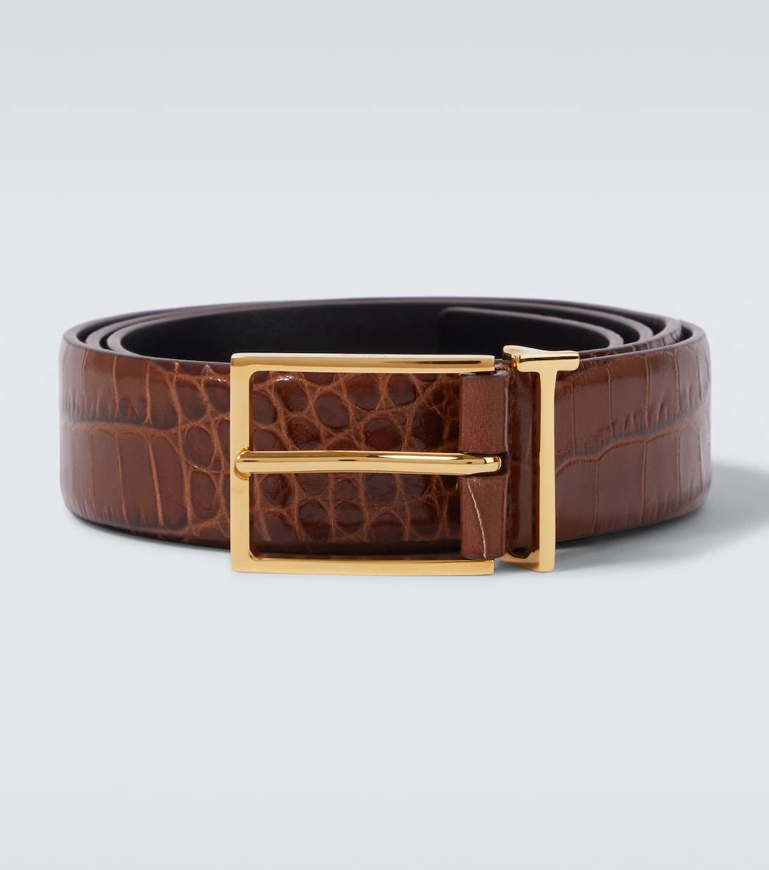 Tom Ford - T Loop croc-effect leather belt