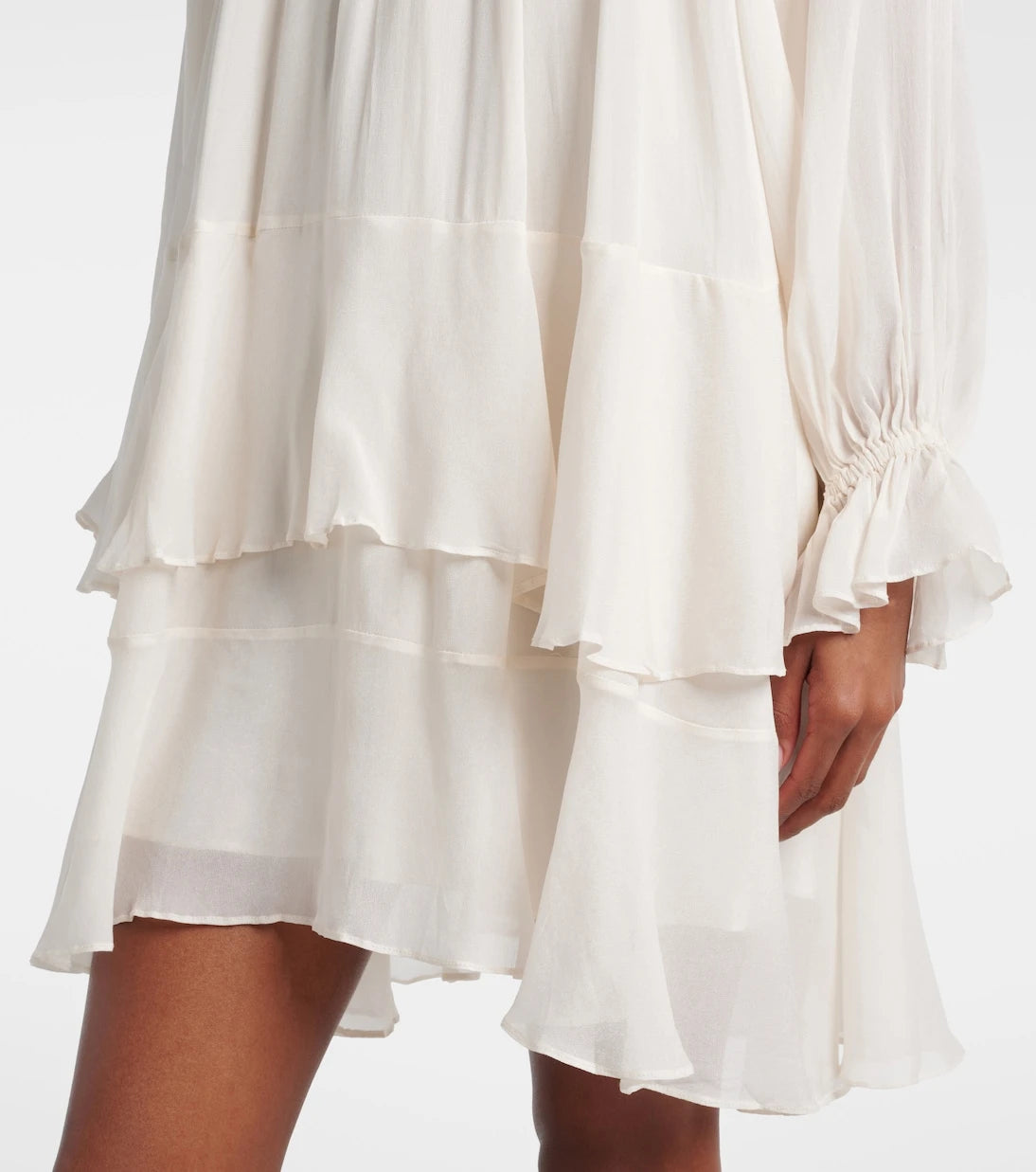 Poupette St Barth - Dina ruffled chiffon minidress