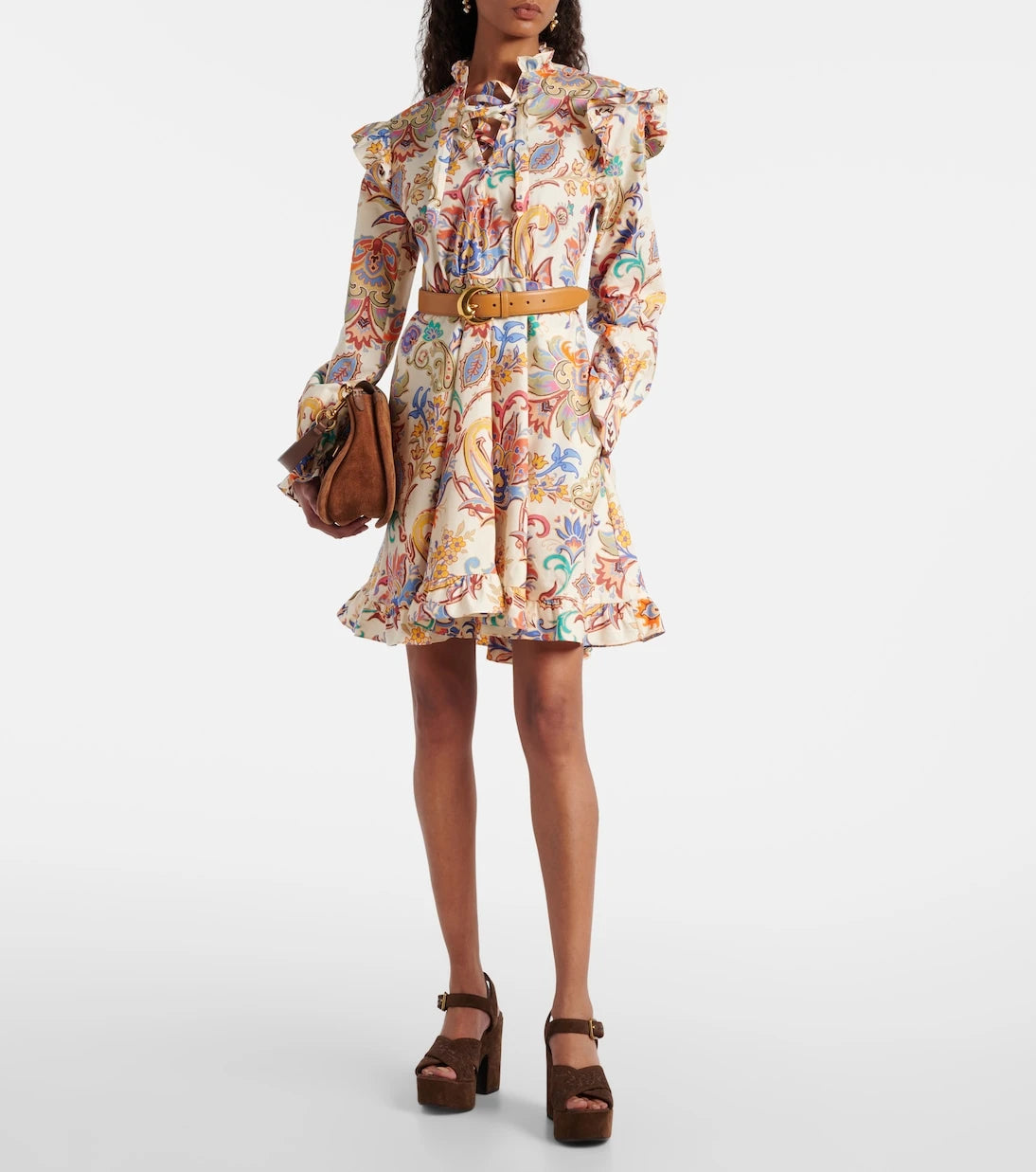 Etro - Printed cotton minidress
