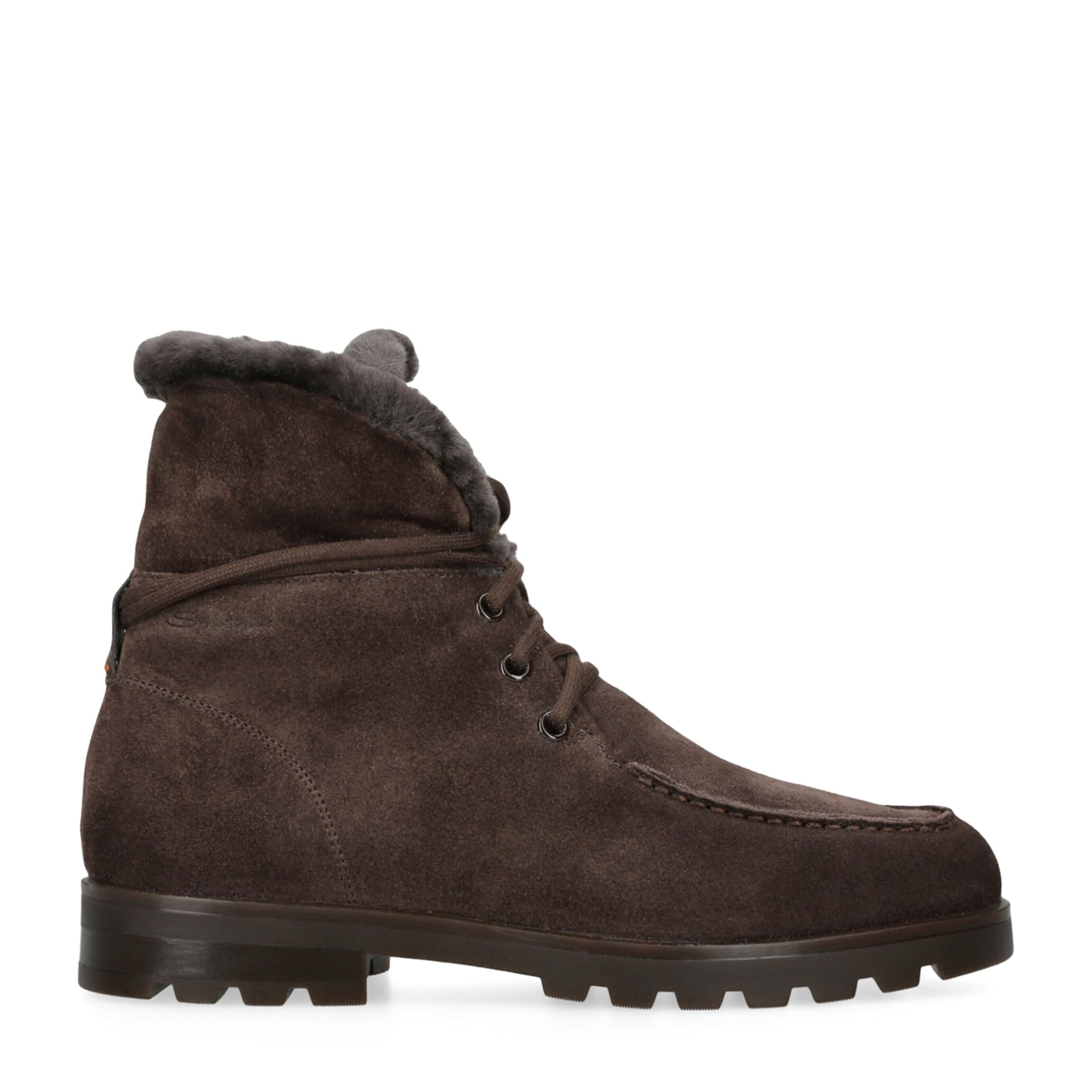 Brown Suede Detroit Boots