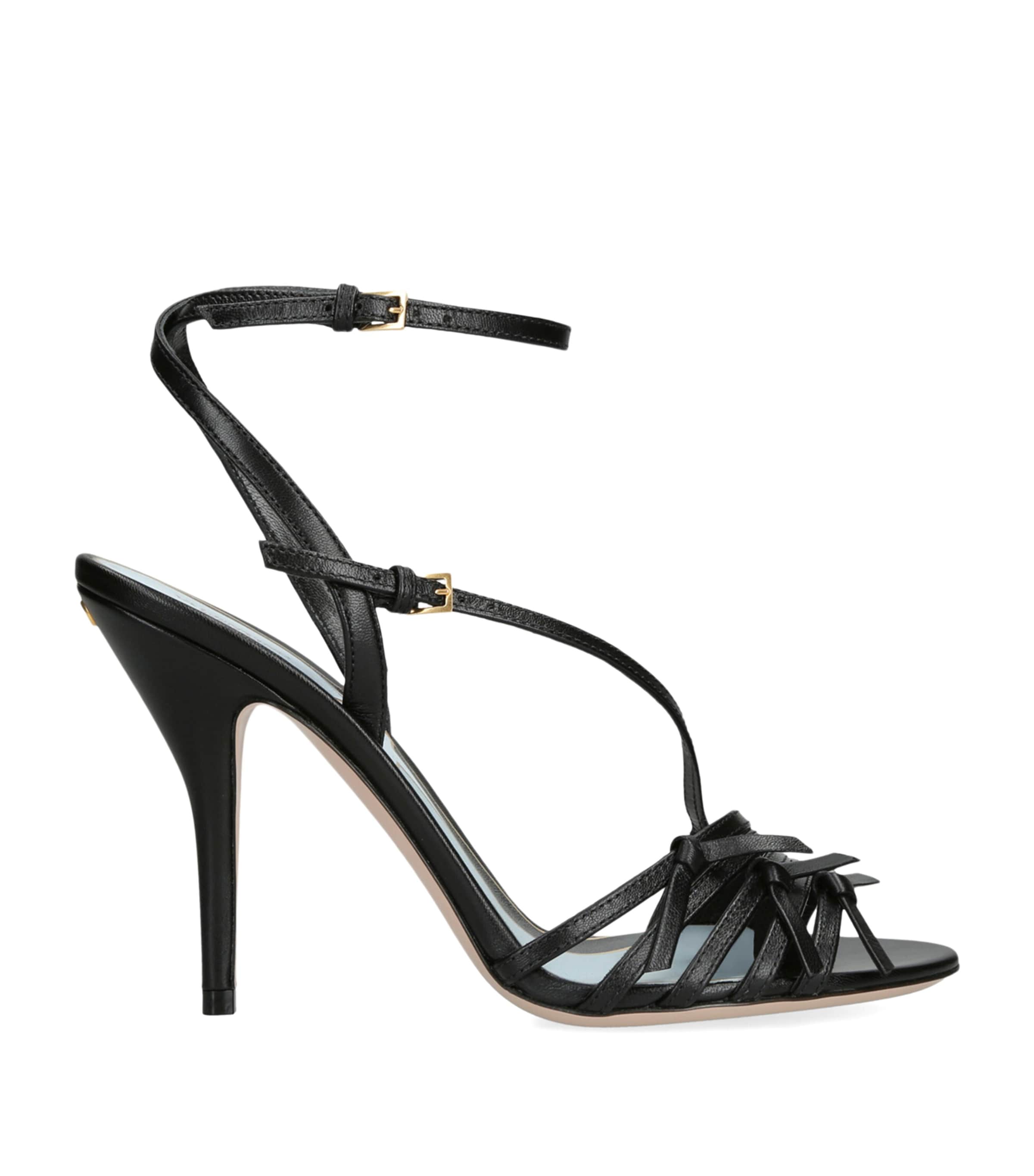 Leather Nodine Heeled Sandals 100