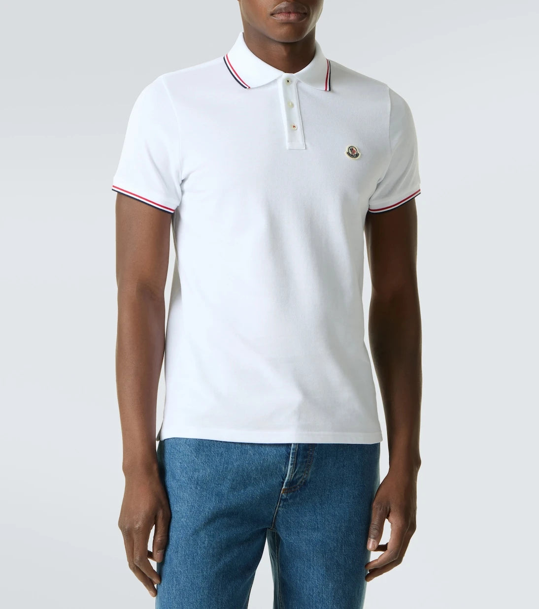 Moncler - Permanent cotton jersey polo shirt